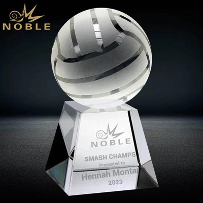 Trofeu de voleibol de cristall